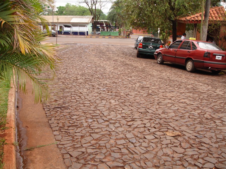 Calle de la ciudad de Puerto Iguazú